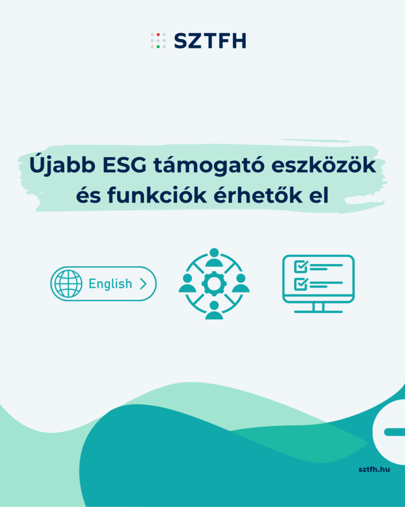 Újabb ESG támogató eszközök és funkciók érhetők el